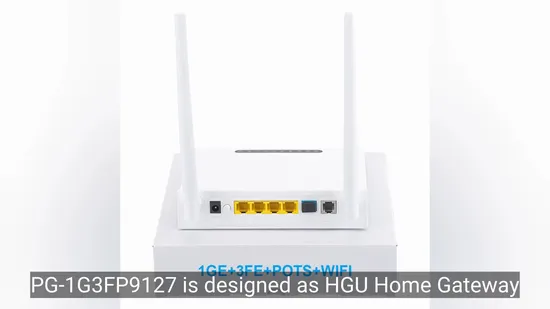 FTTH FTTX Price Xpon ONU 1ge+3fe+1pots+WiFi Compatible with Gpon/Epon Single Band Fiber Optic Xpon ONU 