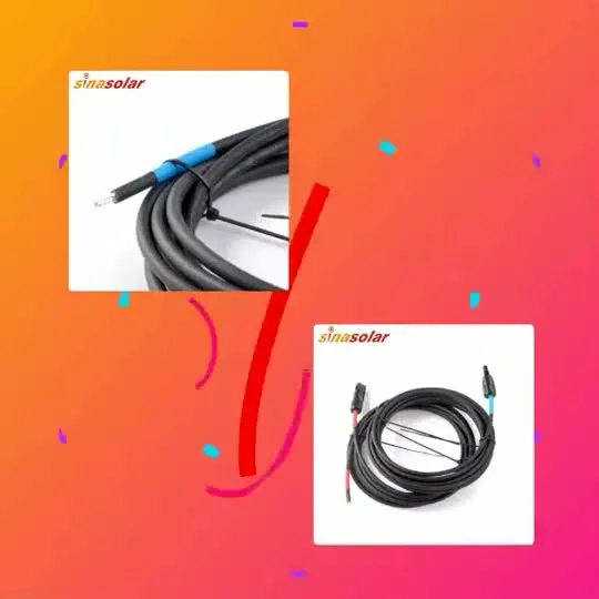 Power Cable with Mc4 Plug to Dac for Solar Power Charging DIY Kit 