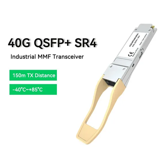 Industrial Grade 40g Qsfp+ Sr4 Vcsel 850nm 150m Optical Transceiver 