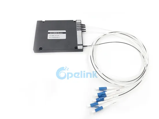 4CH Plastic ABS Box Optical DWDM with Express LC/PC Connector 