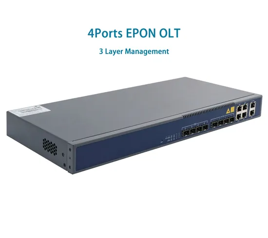 128gbps Olt 4 Port Epon 64 ONU Per Port Triple Play Solution 