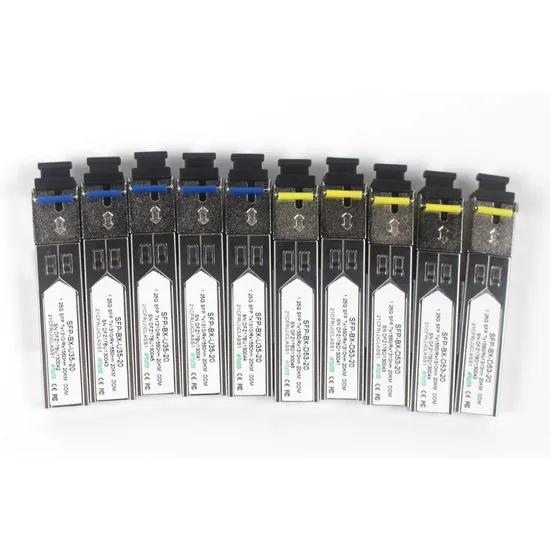 1.25g 20km 1310nm Duplex LC Optical Fiber SFP Transceiver 