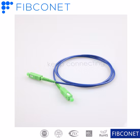 FTTH Fiber Optic Patch Cord 0.9/2.0/3.0 mm Sc APC Fiber Optic Patchcord