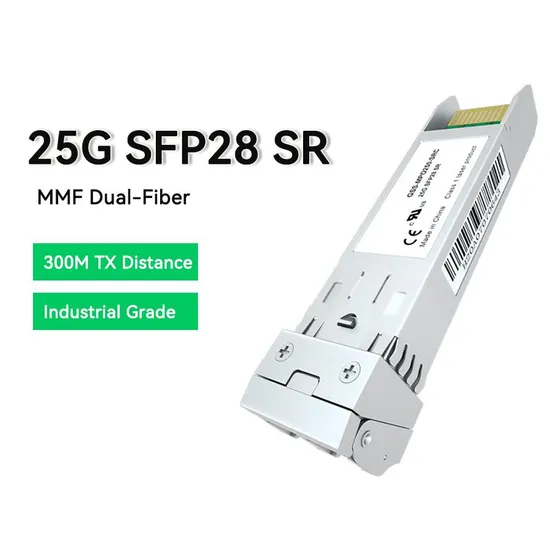 Industrial 25g SFP28 ESR Vcsel 850nm 300m Fiber Optical Transceiver 