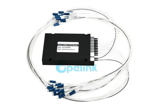 9CH Plastic ABS Box Optical DWDM Mux+Demux with LC/Upc Connector 0.9mm Pigtail 