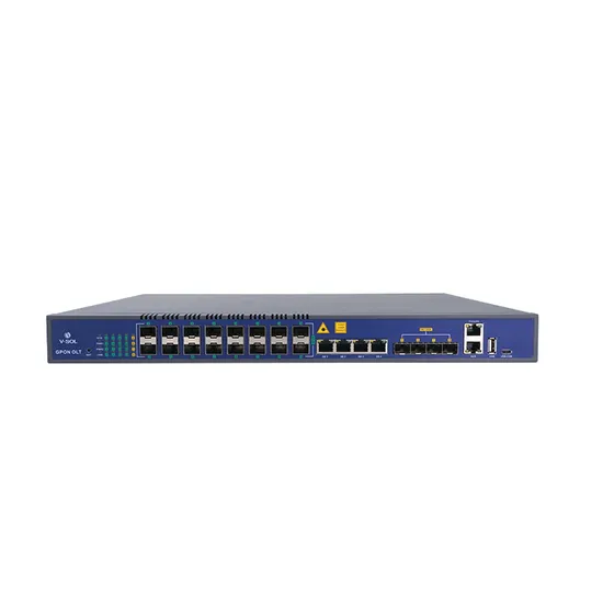 High Performance RJ45 4ge 16 Port Gpon Epon Fiber Olt 