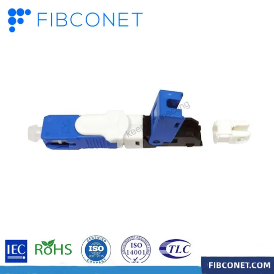 FTTH FTTX Fiber Optical Simplex Sc High Precision of Mechanical Dimensions Fiber Optic Adapter 